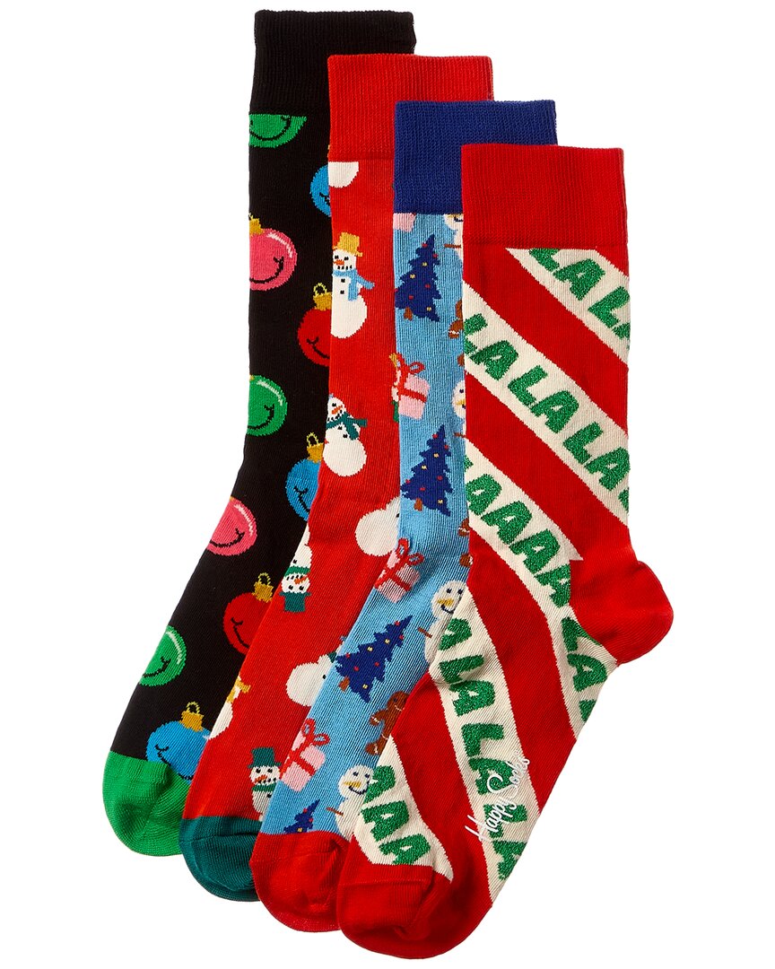 HAPPY SOCKS HAPPY SOCKS SET OF 4 HOLIDAY SOCK
