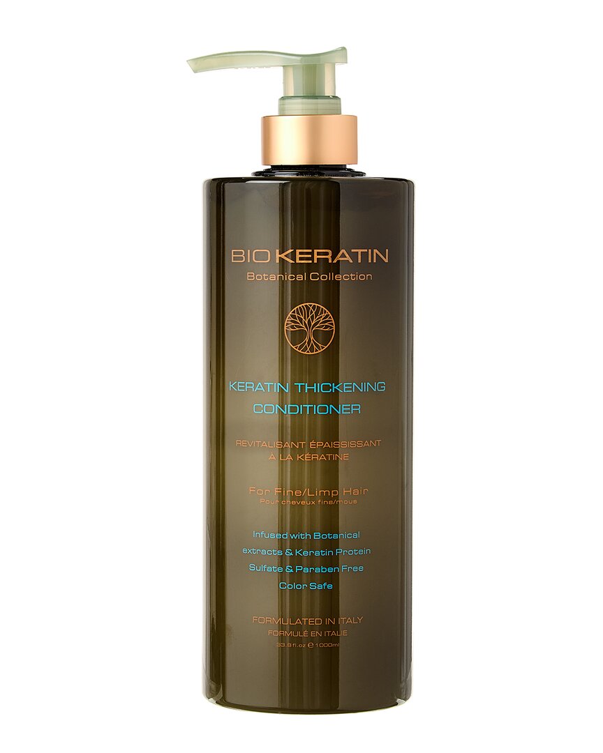 Biokeratin Unisex 33.8oz Bk Botanical Keratin Thickening Conditioner In White