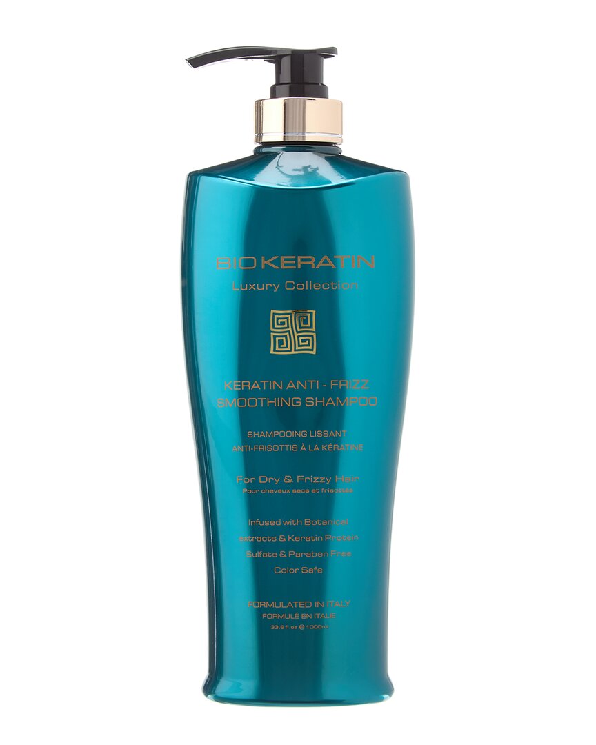 Biokeratin Unisex 33.8oz Bk Luxury Anti-frizz Shampoo In White