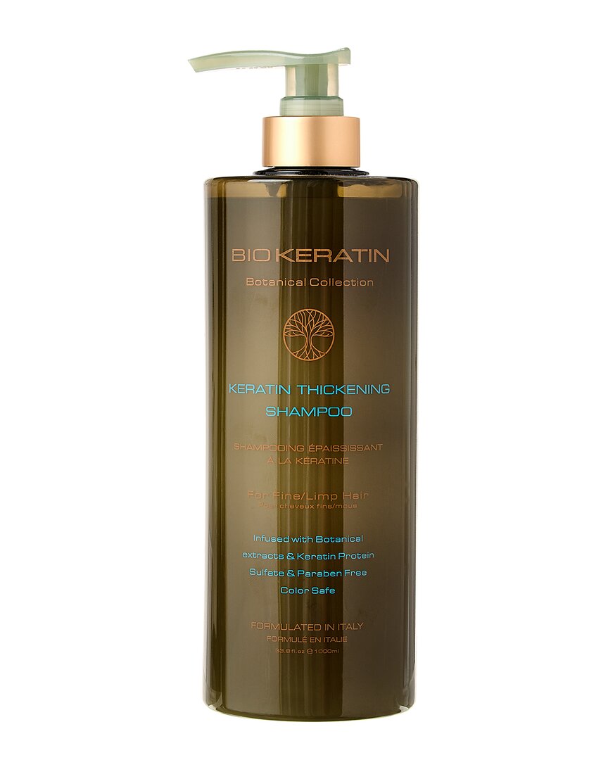 Biokeratin Unisex 33.8oz Bk Botanical Keratin Thickening Shampoo In White