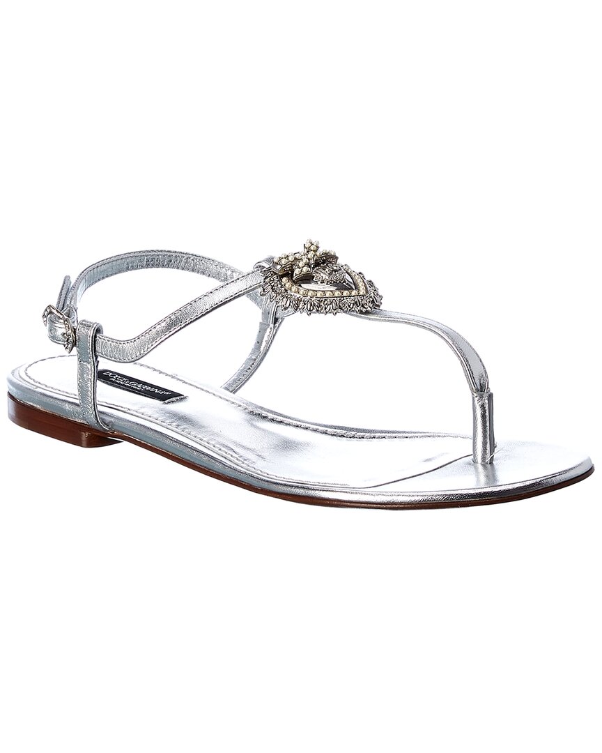DOLCE & GABBANA DOLCE & GABBANA DEVOTION LEATHER SANDAL