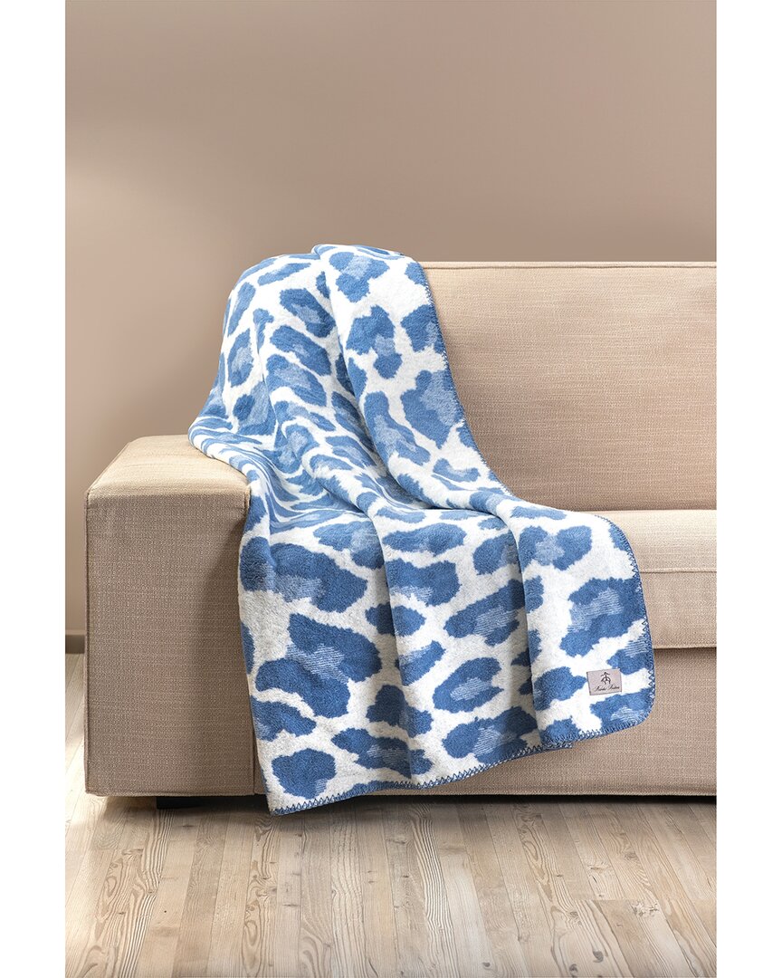 Brooks Brothers Leopard Luxury Cotton Throw
