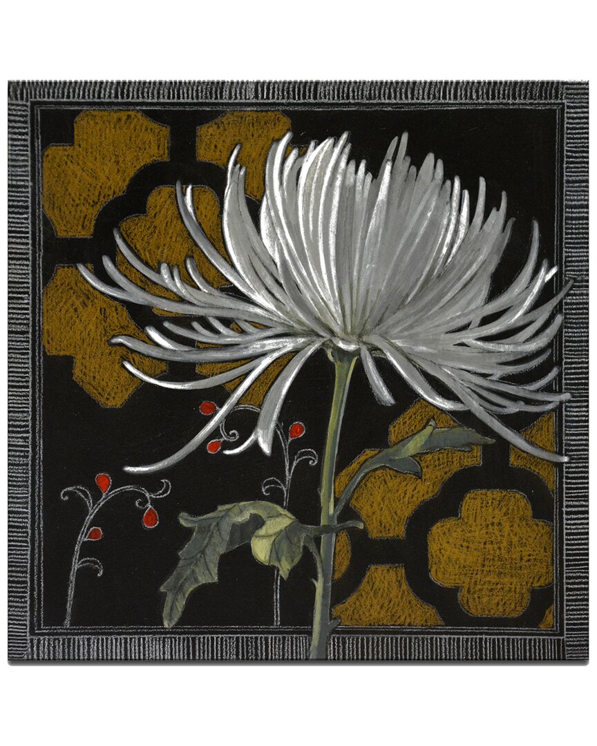 Ready2hangart Gilt Slate Flora Iii Wrapped Canvas Wall Art By Norman Wyatt