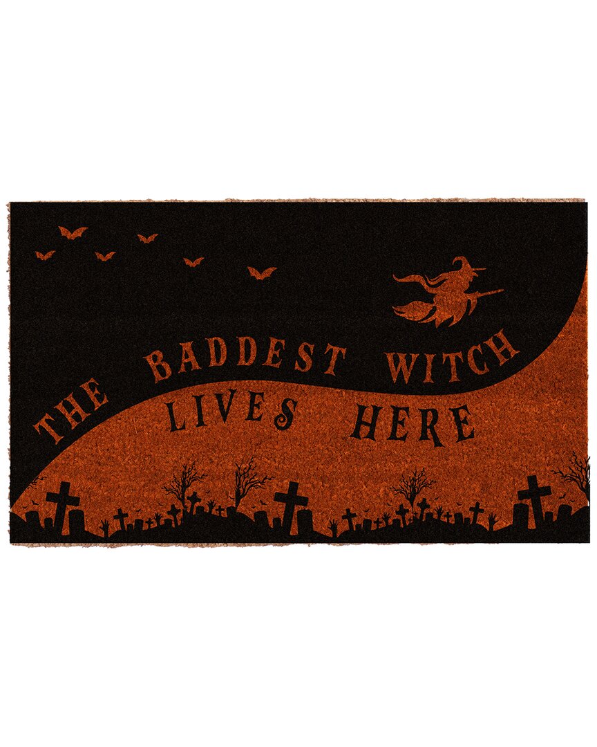 Coco Mats N More The Baddest Witch Lives Here Rug In Multicolor