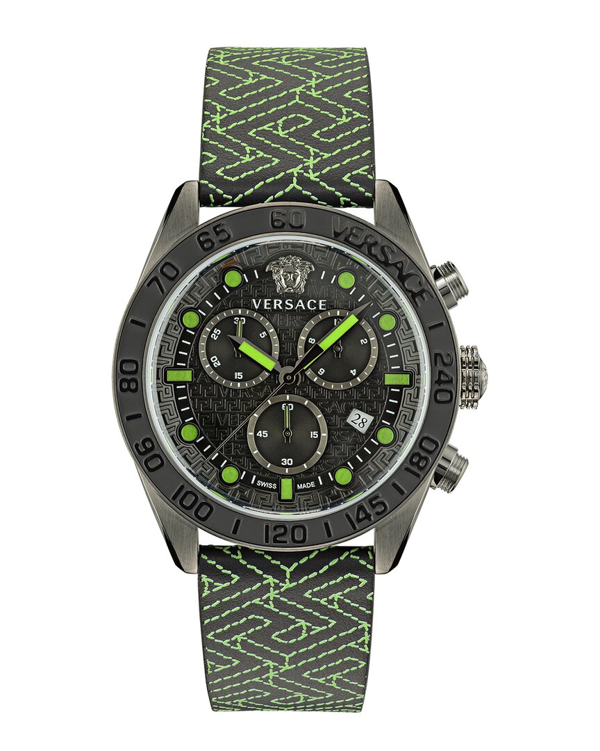 VERSACE VERSACE MEN'S GRECA DOME CHRONO WATCH 